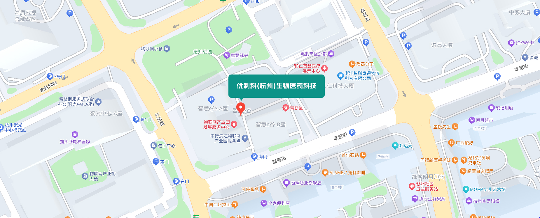 优利科生物医药位置地图